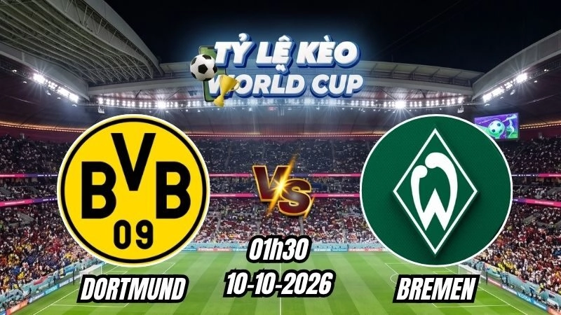 Soi kèo nhà cái Dortmund vs Bremen 01h30 – 10/10/2026